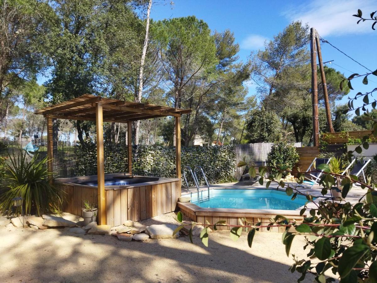 Maison 5 Personnes En Garrigue - Piscine-Spa Prive Langlade Ngoại thất bức ảnh