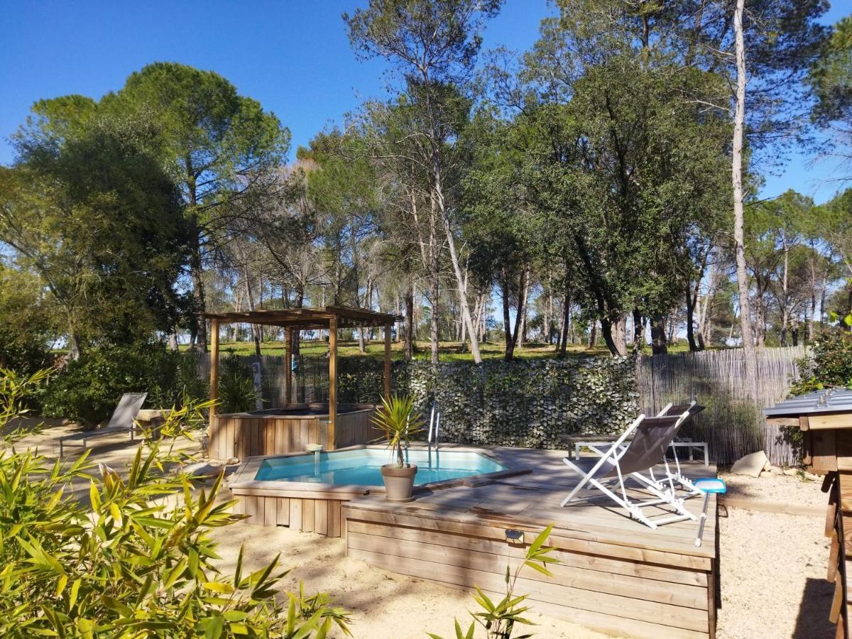 Maison 5 Personnes En Garrigue - Piscine-Spa Prive Langlade Ngoại thất bức ảnh