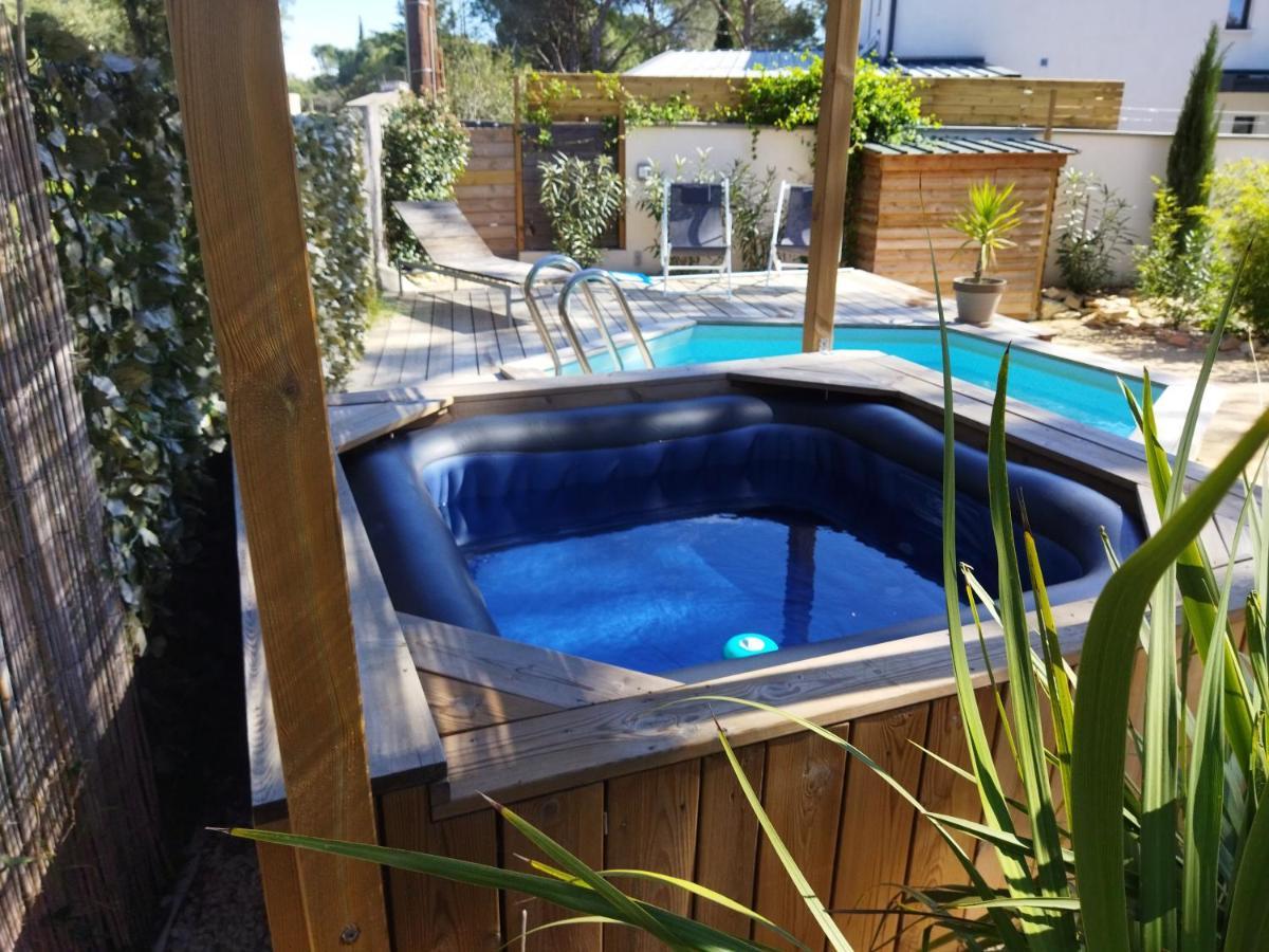 Maison 5 Personnes En Garrigue - Piscine-Spa Prive Langlade Ngoại thất bức ảnh