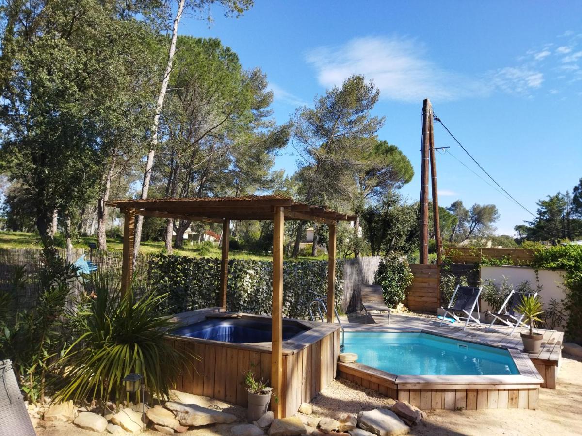 Maison 5 Personnes En Garrigue - Piscine-Spa Prive Langlade Ngoại thất bức ảnh